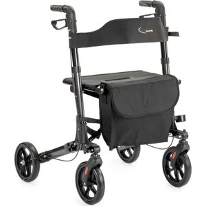 MultiMotion - City - Lichtgewicht Rollator - Antraciet - Compact Opvouwbaar