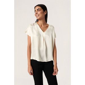 SOAKED IN LUXURY SLMarija Top SS - Whisper White White