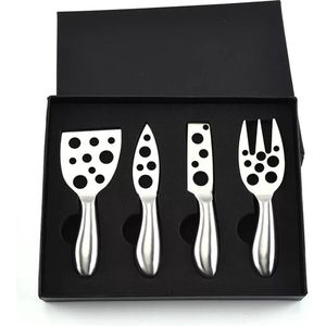 Kaasmessen set - RVS - 4 stuks - Gatenkaas