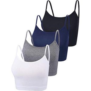 Dames Crop Tanktop 3 Stuks - Buikvrije Tops voor Zomermode