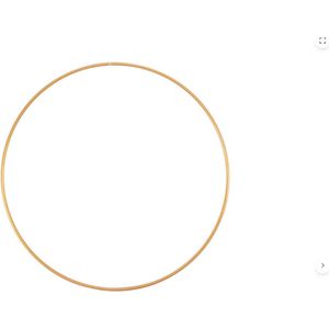 Set van 8 Metalen ringen goud Ø60cm