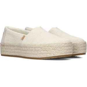 Toms Dames Espadrilles Valencia Lurex Beige - Maat 37