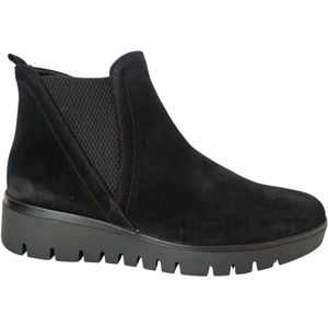 GABOR - Chelsea Boots - Zwart - Leer - Met Plateau