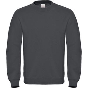 Sweater 'ID.002' met ronde hals B&C Collectie maat L Antraciet