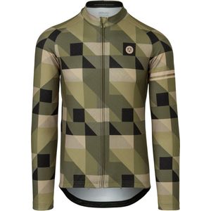 AGU Triangle Stripe Fietsshirt Lange Mouwen Essential Heren - Green - XXXL