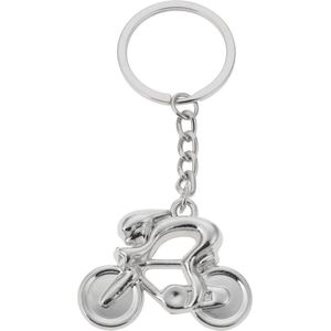 Een zilverkleurige metalen sleutelhanger voor de echte fietsliefhebber! Een leuke sleutelhanger om aan een tas of sleutelbos te hangen. Voor jezelf of Bestel Een Kado