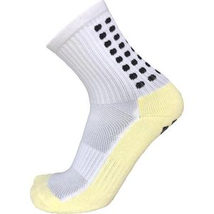Scoby - Sportsokken met Grip - Gripsokken - Anti-slip Sokken - Ondersteunend - Sportsokken - Support Socks - Maat 39/45 - Wit