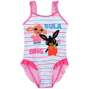 Bing Bunny -  badpak Bing Bunny - Meisjes - roze- maat 92/98
