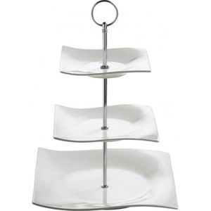 Maxwell & Williams Motion Etagere / Serveertoren - 25 x 25 cm - 3-Laags