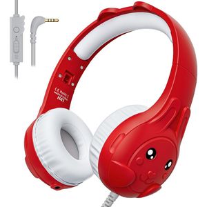 Koptelefoon kinderen met draad - Kinderkoptelefoon - Bedrade hoofdtelefoon - Veilig volume - School - Tablet - Laptop - Reizen - Muziek luisteren