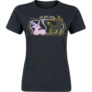 Pokémon - Psiana & Nachtara - T-shirt - Zwart - Dames