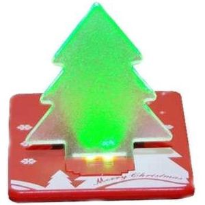 LED kerstboom kaart | LED Kerst Kaart | Kleur Groen
