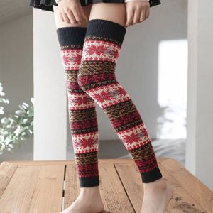 Dames knie- en beenwarmers, warme overknee sokken voor de herfst en winter, beenwarmers, antislip kniekousen,Zwart