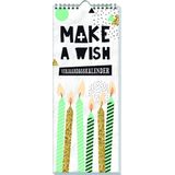 Verjaardagskalender Make a wish - 13 X 33 cm