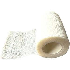 Sws Sport - Sporttape - Cohesive Tape - Voetbalsokken - Sokwrap - 2 rollen wit