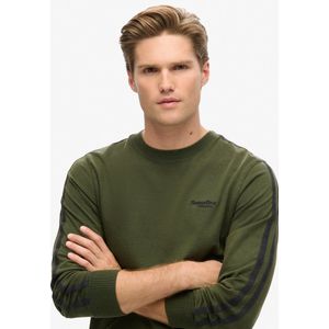 Superdry - Essential Logo Retro Stripe - Longsleeve T-shirt - Zwart