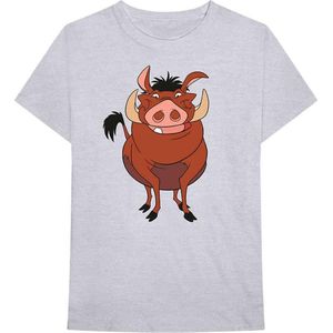 Disney The Lion King - Lion King - Pumbaa Pose Heren T-shirt - L - Grijs