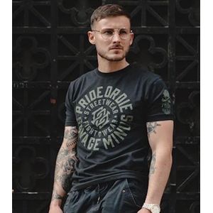 PRiDEorDiE T-shirt SAVAGE MINDS Zwart - S