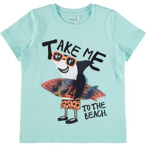 Name it t-shirt jongens - blauw - NMMfano - maat 86