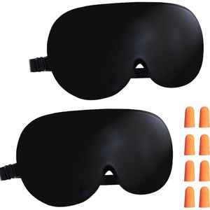 Eye Mask Sleep - Masque de Nuit Femme & Homme - Extra Doux - Zwart