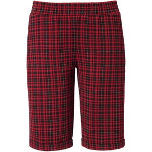 MIAMODA - Dames - Bermuda loose fit jacquard omgeslagen zoom - Zwart - Maat 42