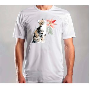 Merry Whiskermas - T Shirt - MerryChristmas - ChristmasVibes - Funny - Sarcasm - VrolijkKerstfeest - Kerstmis - Grappig - Sarcasme - Kat - Cat