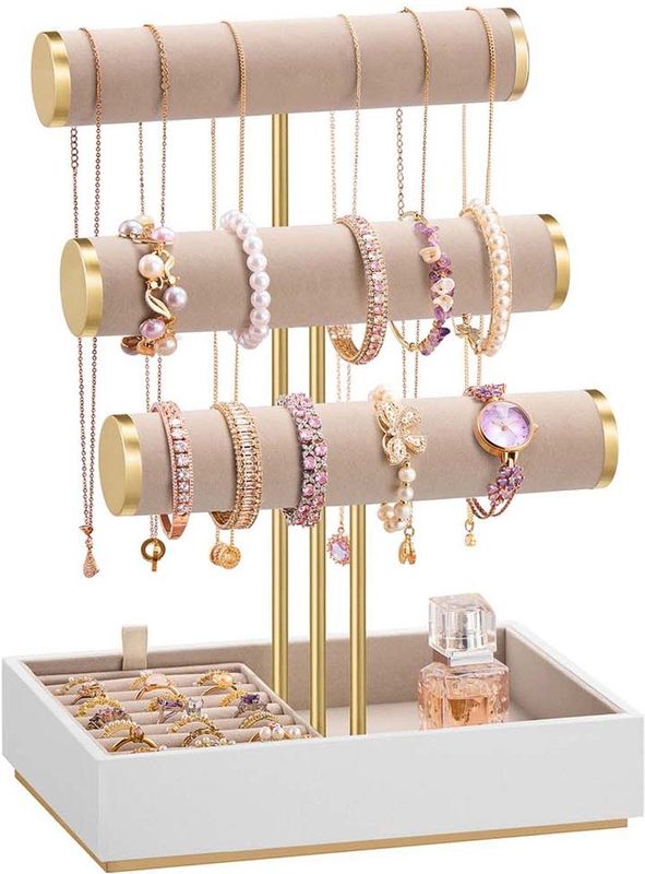 Sieradenhouder - 3 Armbandhouders & Uitneembare Ringhouder