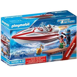 PLAYMOBIL Sports&Action Speedboot met onderwatermotor - 70744