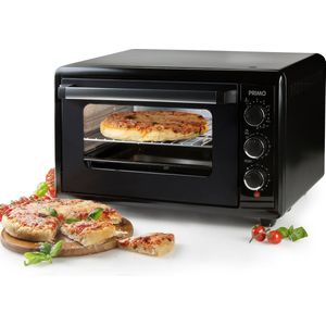 PRIMO PR253OV Vrijstaande Oven - Grillfunctie - Kleine Oven - 42L - Zwart