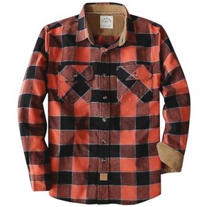 Geruit Flanellen Herenoverhemd met Lange Mouwen - Comfortabel en Stijlvol