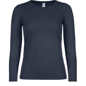 B&C #E150 Ladies' T-shirt long sleeves CGTW06T - Navy - XL