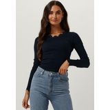 Rosemunde - Shirt - Navy - Lange Mouw - Aansluitende Pasvorm