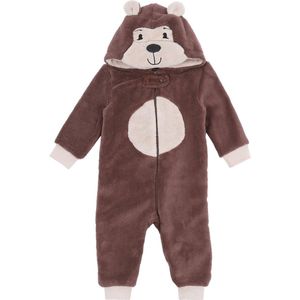 Bruine eenstuk pyjama Beer / 80cm