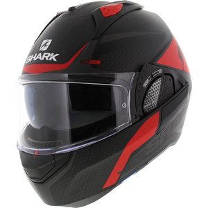 Shark EVO-GT systeemhelm motorhelm Encke mat zwart rood KS XL 62 - 63 cm