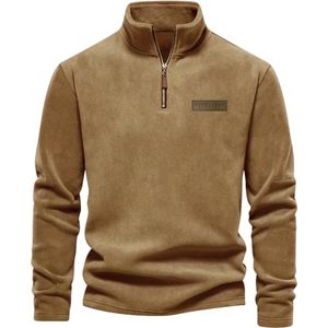 Nivard Sweater Heren - Sweaters - Hoodie - Warme Trui - Vest - Lichtbruin - S