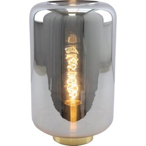 Olucia Keanu - Design Tafellamp - Glas/Metaal - Goud;Grijs