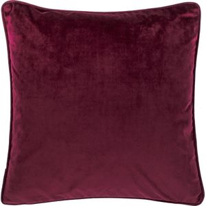 TISECO HOME STUDIO - Kussen (gevuld) Fluweel - Vierkant - 60x60 cm - Prune