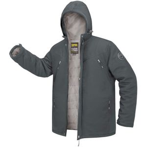 ATLAS FOR MEN - Gewatteerde softshell parka met capuchon - Heren - Verkrijgbaar in grote maten - L