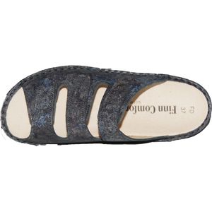 Finn Comfort - Pisa - Gezondheidsslippers - Grijs - Leer, Uitneembaar Voetbed van Natuur Kurk