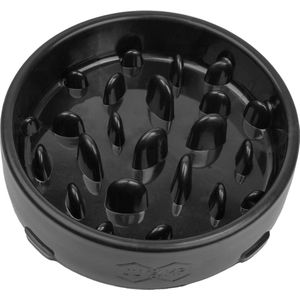 JU&MP Anti Schrokbak Hond - Voerbak Hond - Slow Feeder - Zwart