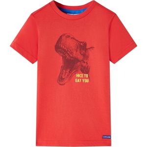 vidaXL - Kindershirt - 140 - rood