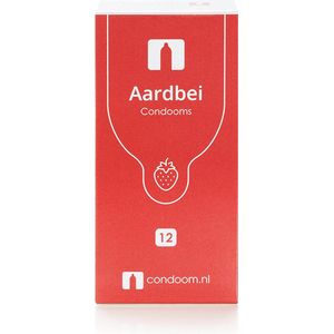 Condoom.nl Aardbei Smaak Condooms - 12 stuks - Smakelijk Vrijen