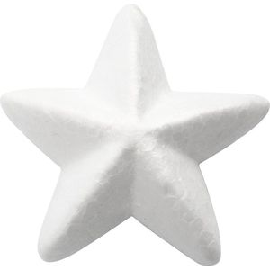Styropor [ piepschuim ] sterren, b: 10 cm 30 stuks, iets ronde hoeken. OP=OP