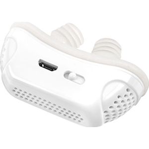 Anti-snurk apparaten, snurkoplossing, verstelbaar en ademend, effectieve snurkpreventie voor mannen en vrouwen, verbeterde mini anti-snurk apparaat met variabele snelheid