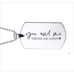 Ketting RVS - You And Me