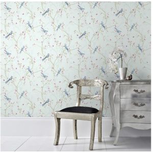 SUPERFRESCO EASY Vliesbehang 101843 vogels blauw