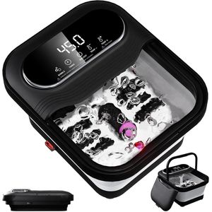 SNJY® Voetenbad - Voetbad Massage - Voetmassage Apparaat - 31L x 26B x 23.5H cm - Zwart/Wit