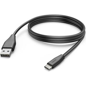 Hama USB-A naar USB-C kabel - USB-C oplaadkabel - Lange USB-C kabel - 3 meter - Geschikt voor Smartphone en Tablet - Zwart