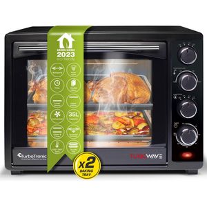 TurboTronic EV35 Vrijstaande oven 35L - Mini oven - Elektrische Oven - Zwart
