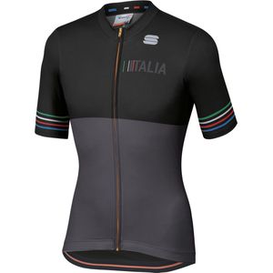 Sportful Fietsshirt Korte mouwen voor Heren Zwart - SF Tricolore Jersey-Black - 2XL